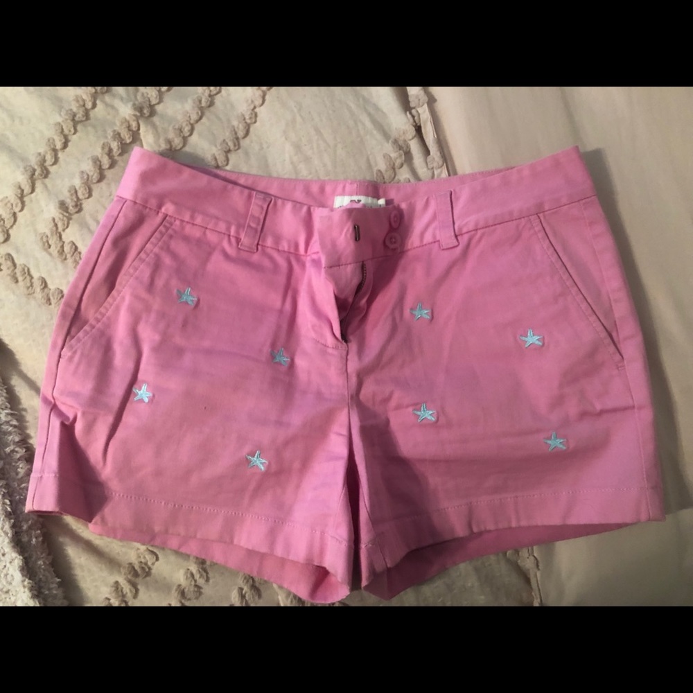 Vineyard Vines Women Pink Starfish Shorts